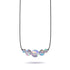 Gris | .925 argent sterling bronze à canon | Collier fermoir infini verre sirène